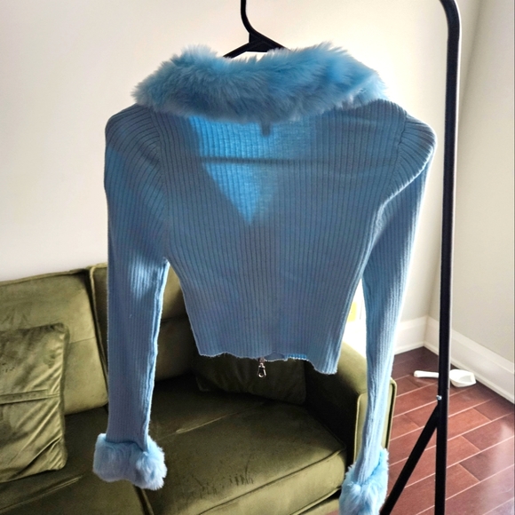 Zip Front Crop Cardigan - Picture 4 of 5